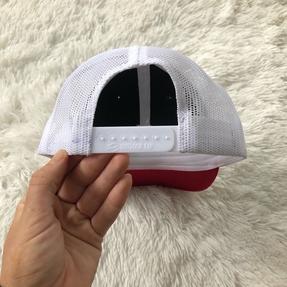 OUTDOOR CAP • Saltwater Cowboys Charleston Embroidered Snapback Hat Red/ Navy - Picture 6 of 12